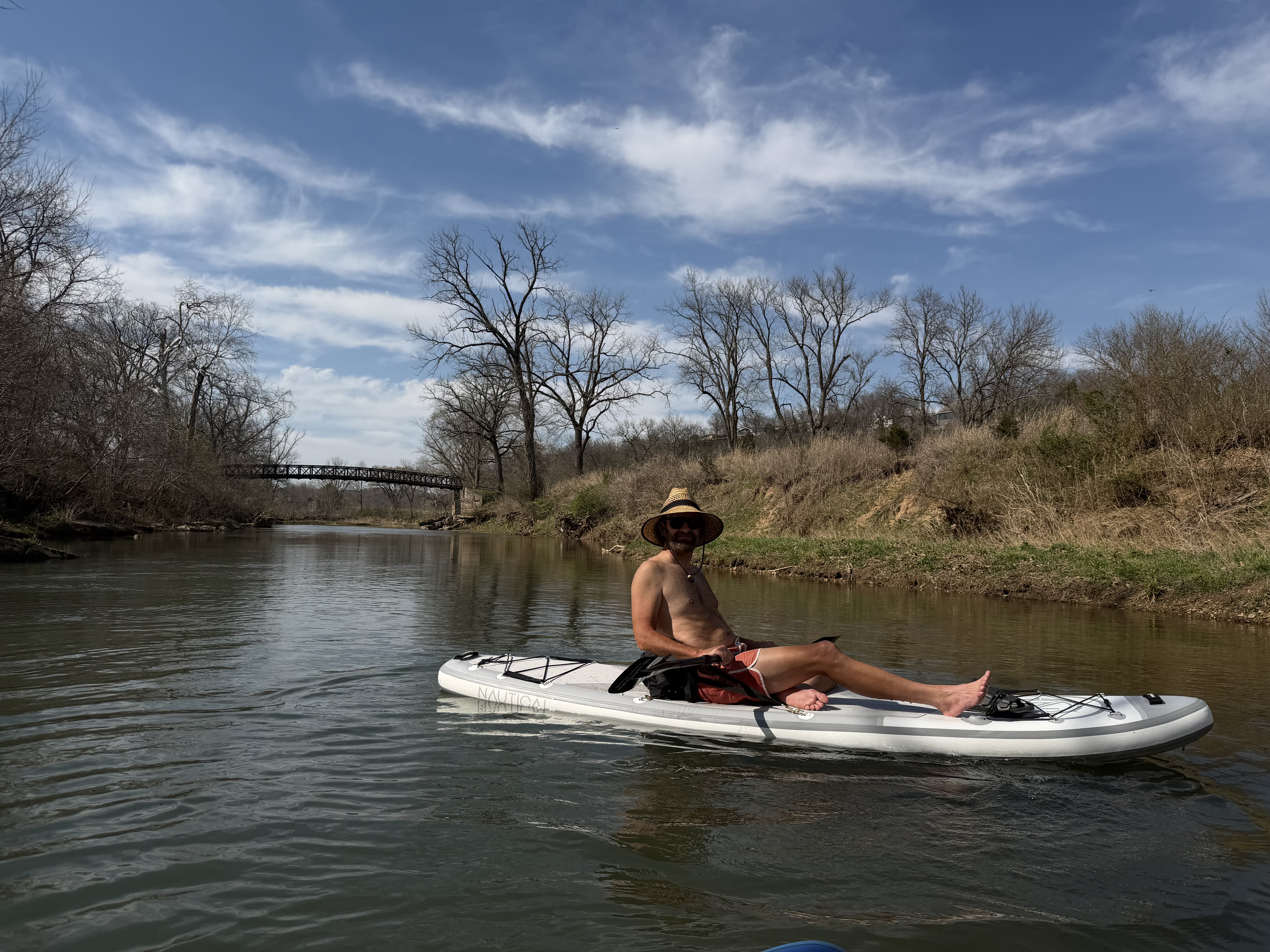 On the water at Little Sugar Creek